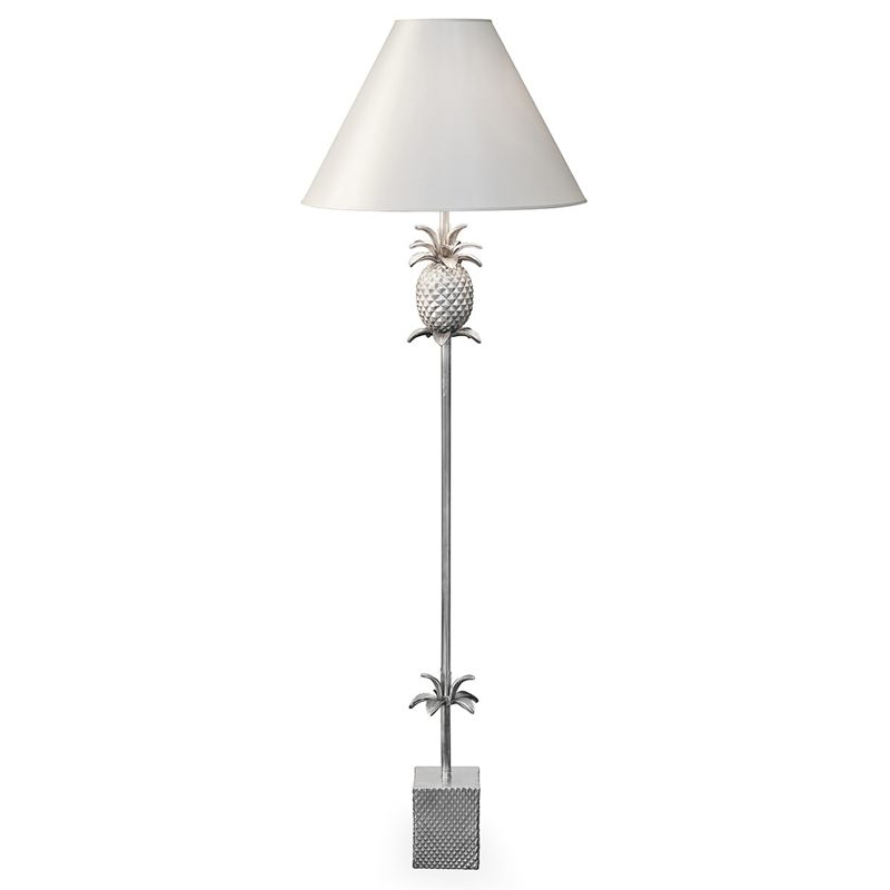 Торшер FLOOR LAMP PINEAPPLE CONE white Алюминий Белый Торшер FLOOR LAMP PINEAPPLE CONE white Алюминий Белый во Владивостоке | Loft Concept