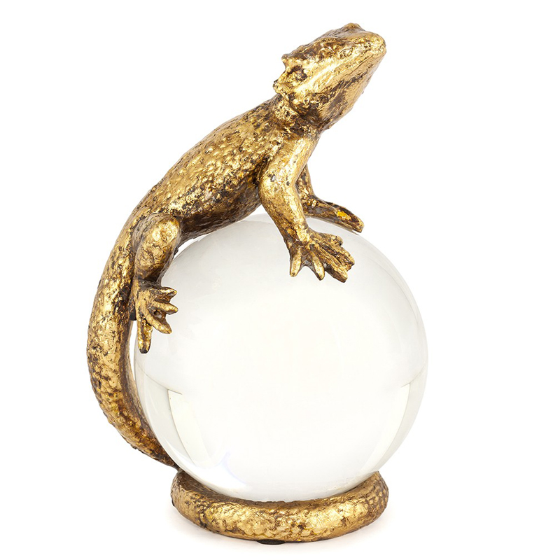 Статуэтка PAPERWEIGHT LIZARD Белый Бронза во Владивостоке | Loft Concept 