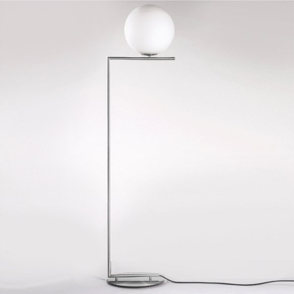 Торшер FLOS IC Lighting Flos Chrome Белый Хром Торшер FLOS IC Lighting Flos Chrome Белый Хром во Владивостоке | Loft Concept