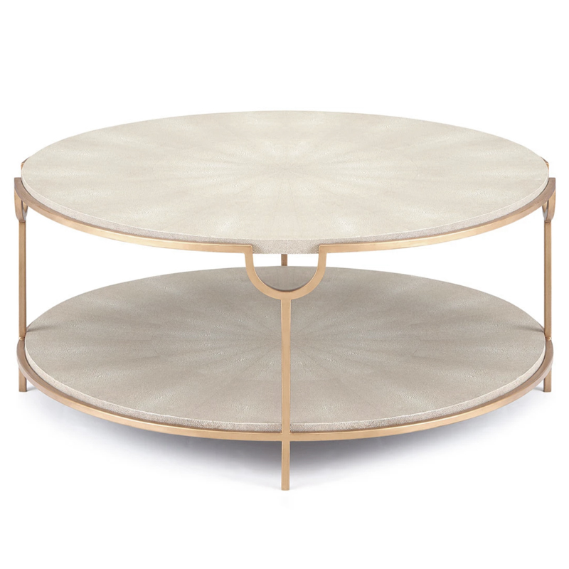 Gaston Stingray Texture Coffee Table Стол Серый скат Золотой Серый Gaston Stingray Texture Coffee Table Стол Серый скат Золотой Серый во Владивостоке | Loft Concept