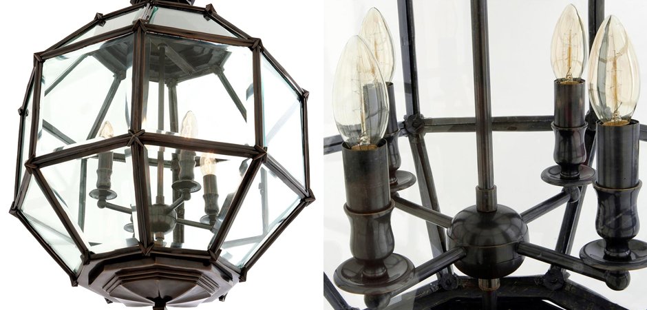 Люстра Lantern Owen Bronze M - Loft-Concept во Владивостоке