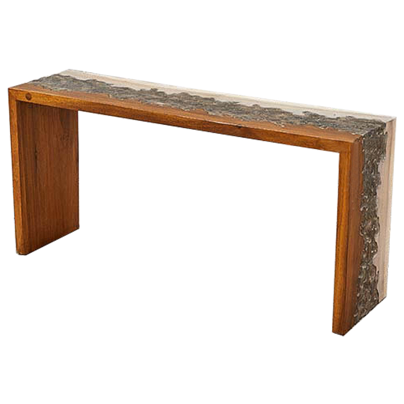 Консоль Current Tree Console Коричневый Серый Бежевый Консоль Current Tree Console Коричневый Серый Бежевый во Владивостоке | Loft Concept