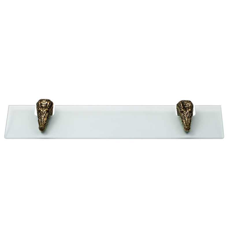 Полка для ванной Bronze Crocodile Heads Бронза Полка для ванной Bronze Crocodile Heads Бронза во Владивостоке | Loft Concept