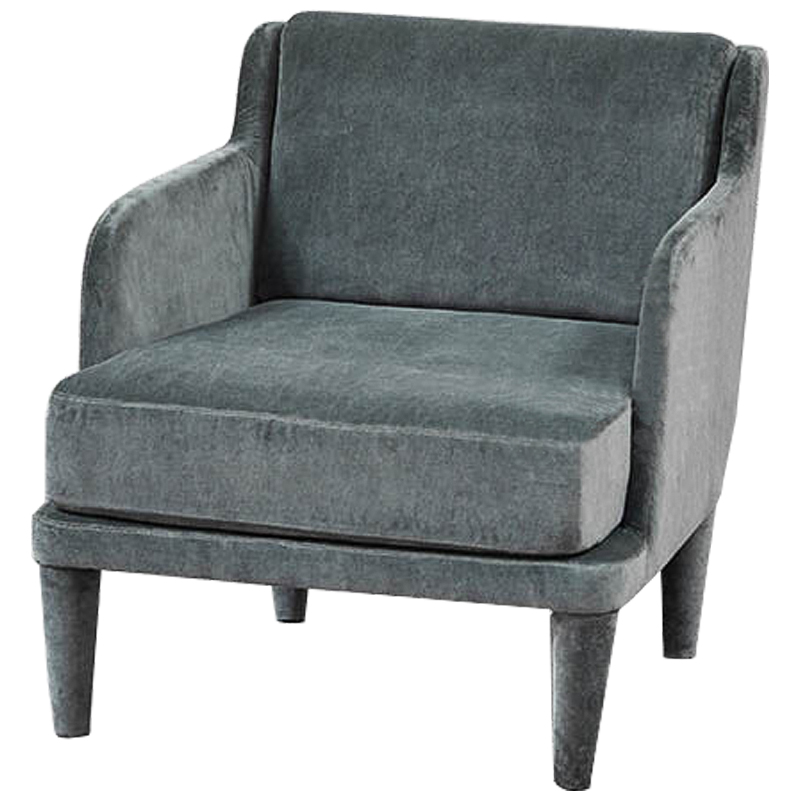 Кресло Elijah Armchair Серо-голубой Кресло Elijah Armchair Серо-голубой во Владивостоке | Loft Concept