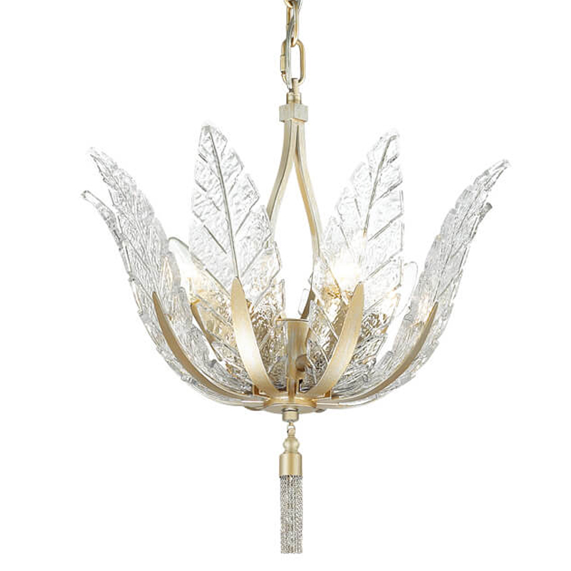 Люстра Glass Petals Chandelier 36 Золотой Прозрачный (Transparent) Люстра Glass Petals Chandelier 36 Золотой Прозрачный (Transparent) во Владивостоке | Loft Concept