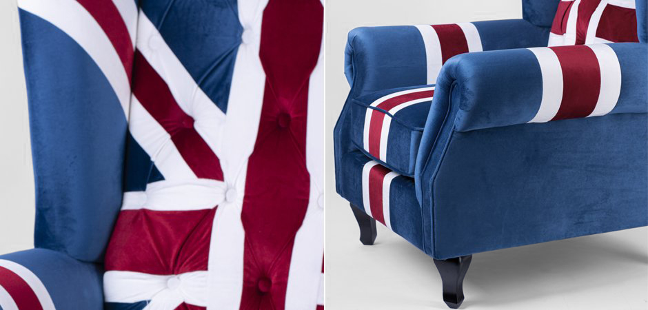 Кресло Armchair Union Jack velvet Кресло Armchair Union Jack velvet - Loft-Concept во Владивостоке