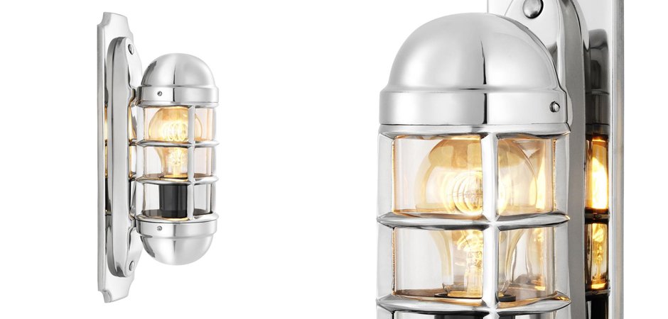 Бра Eichholtz Wall Lamp Le Caprice Nickel - Loft-Concept во Владивостоке