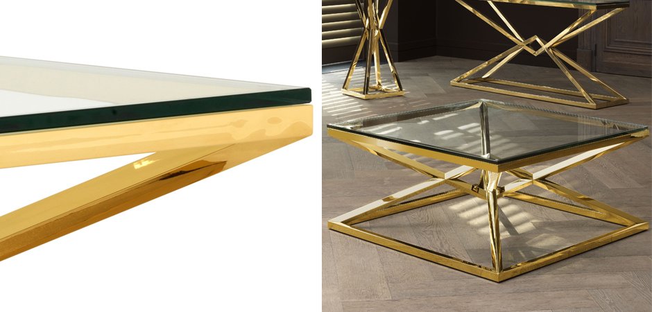 Журнальный стол Eichholtz Coffee Table Connor Gold Журнальный стол Eichholtz Coffee Table Connor Gold - Loft-Concept во Владивостоке