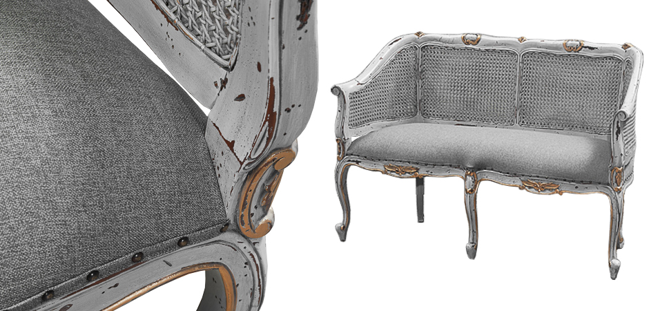 Диван Maria Antoinette Gray Sofa Диван Maria Antoinette Gray Sofa - Loft-Concept во Владивостоке