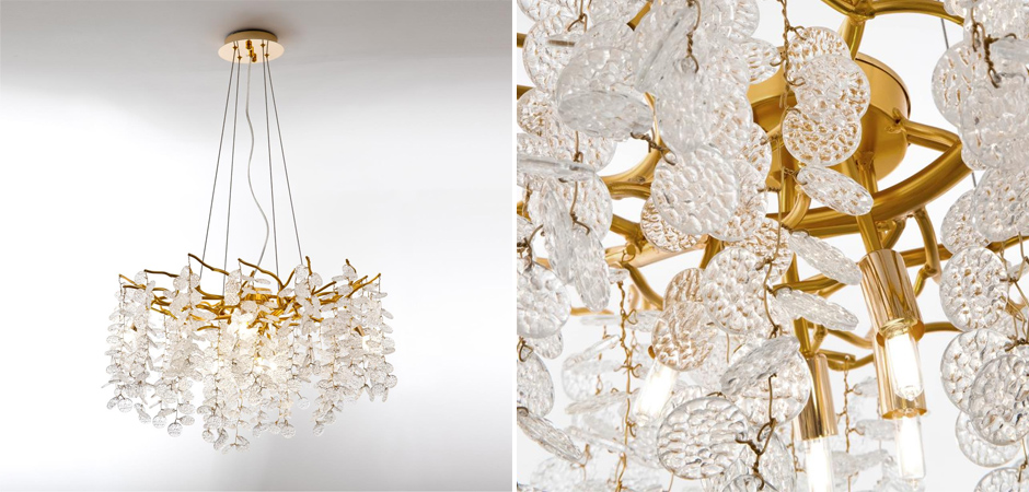 Люстра Floes Gold Хрустальная Люстра Floes Gold Хрустальная - Loft-Concept во Владивостоке