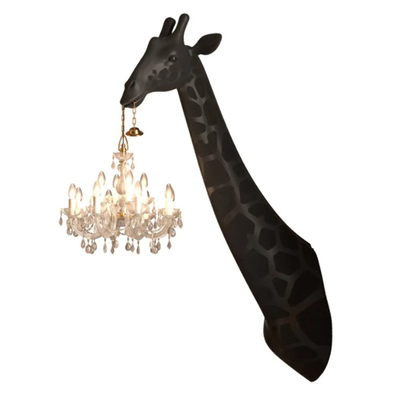 Бра черный жираф Black Giraffe Wall Lamp Sconce Chandalier Черный Бра черный жираф Black Giraffe Wall Lamp Sconce Chandalier Черный во Владивостоке | Loft Concept