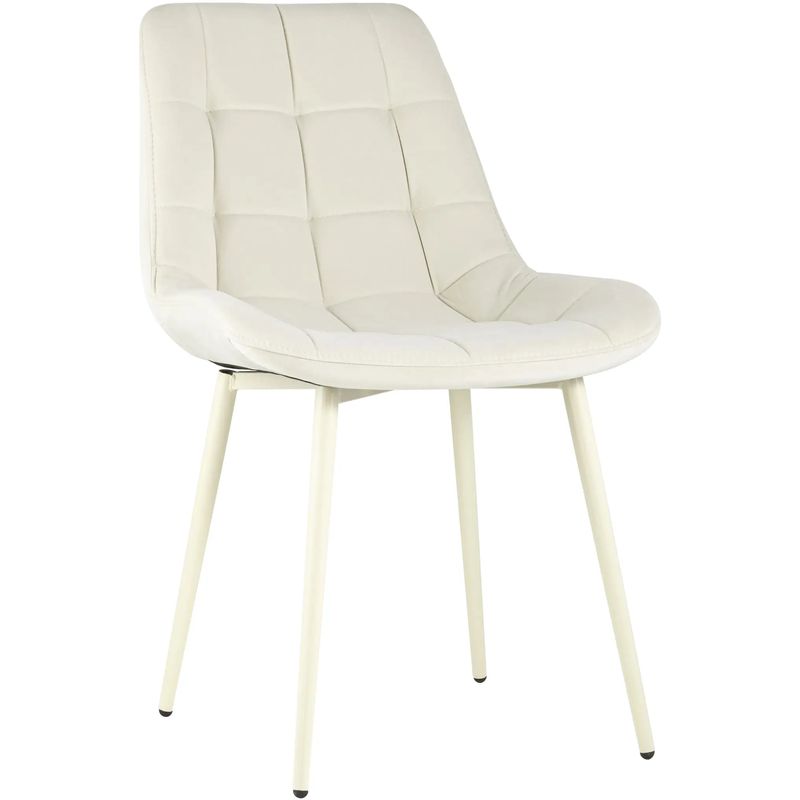 Стул NANCY Chair Молочный Цвет Белые Ножки Молочный Стул NANCY Chair Молочный Цвет Белые Ножки Молочный во Владивостоке | Loft Concept