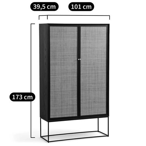 Шкаф с 2-мя дверцами из ротанга ручной работы Fuse Wicker Furniture Шкаф с 2-мя дверцами из ротанга ручной работы Fuse Wicker Furniture во Владивостоке