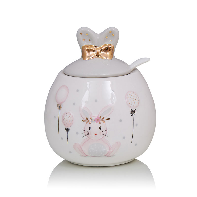 Ваза Kids Vase Bunny III Розовый пастельный Серый Ваза Kids Vase Bunny III Розовый пастельный Серый во Владивостоке | Loft Concept