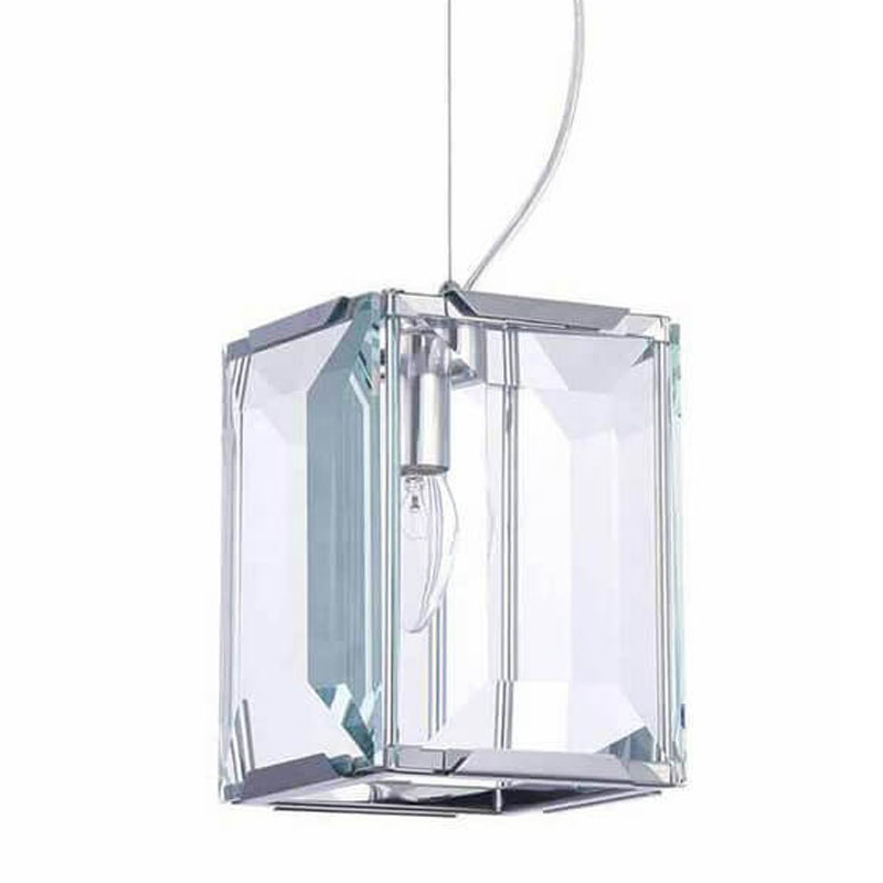 Подвесной светильник Harlow Crystal Square chrome Хром Подвесной светильник Harlow Crystal Square chrome Хром во Владивостоке | Loft Concept