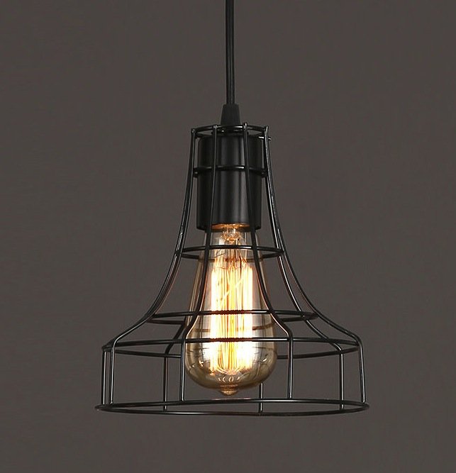 Cветильник Loft Nest Cage №2 Черный Cветильник Loft Nest Cage №2 Черный во Владивостоке | Loft Concept
