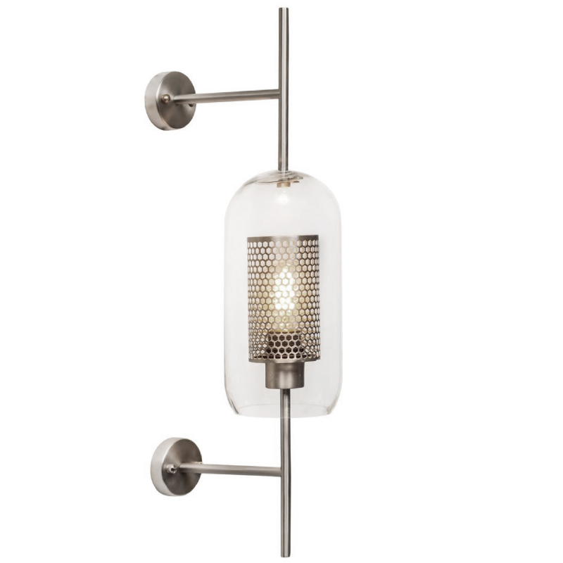 Бра Perforation Wall Lamp Nickel 67 Никель Прозрачное Стекло Бра Perforation Wall Lamp Nickel 67 Никель Прозрачное Стекло во Владивостоке | Loft Concept
