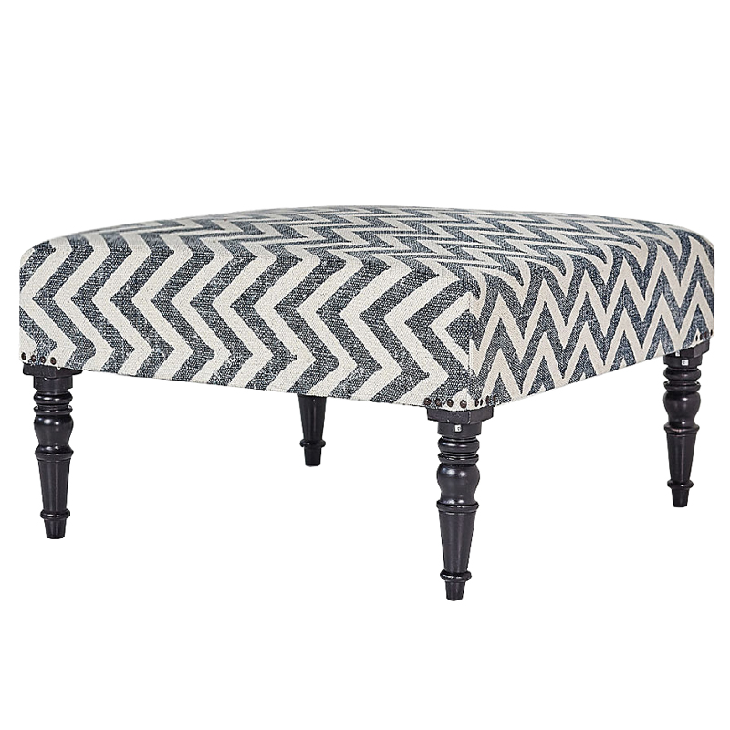 Оттоманка Gray Zigzag Серый Оттоманка Gray Zigzag Серый во Владивостоке | Loft Concept