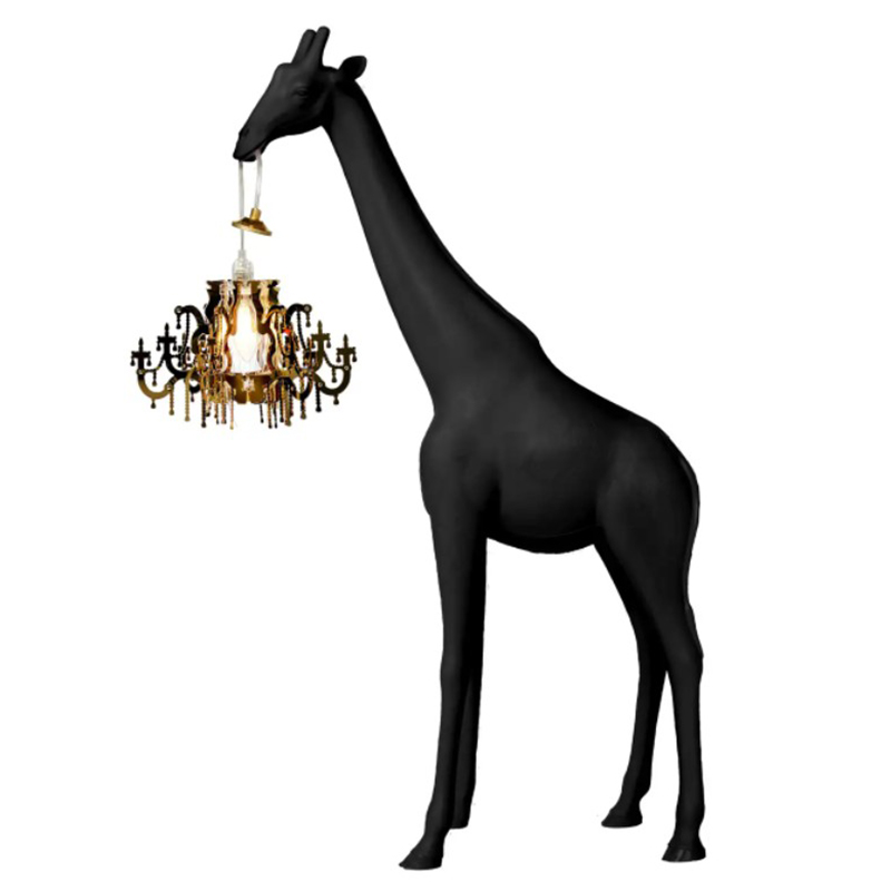 Настольная лампа черный жираф Black Giraffe Table Lamp Черный Настольная лампа черный жираф Black Giraffe Table Lamp Черный во Владивостоке | Loft Concept
