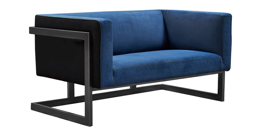 Диван Cube Blue Loveseat Sofa Диван Cube Blue Loveseat Sofa - Loft-Concept во Владивостоке