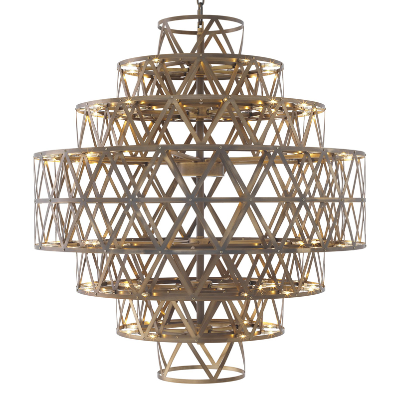 Люстра Eichholtz Chandelier Clinton brass Латунь Античная полированная Люстра Eichholtz Chandelier Clinton brass Латунь Античная полированная во Владивостоке | Loft Concept