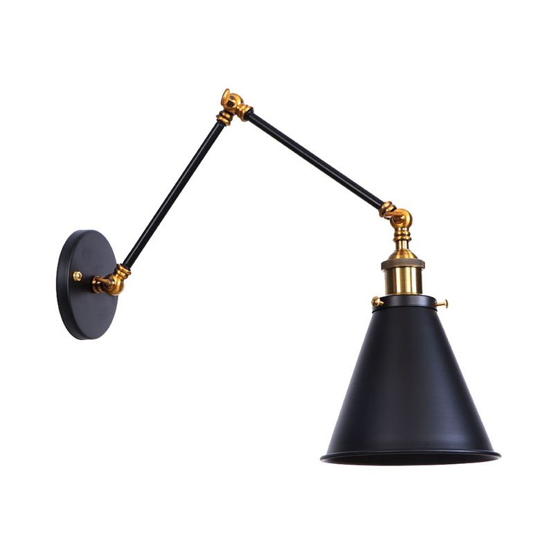 Бра Gloce Cone Shade Loft Industrial Золотой Черный Бра Gloce Cone Shade Loft Industrial Золотой Черный во Владивостоке | Loft Concept