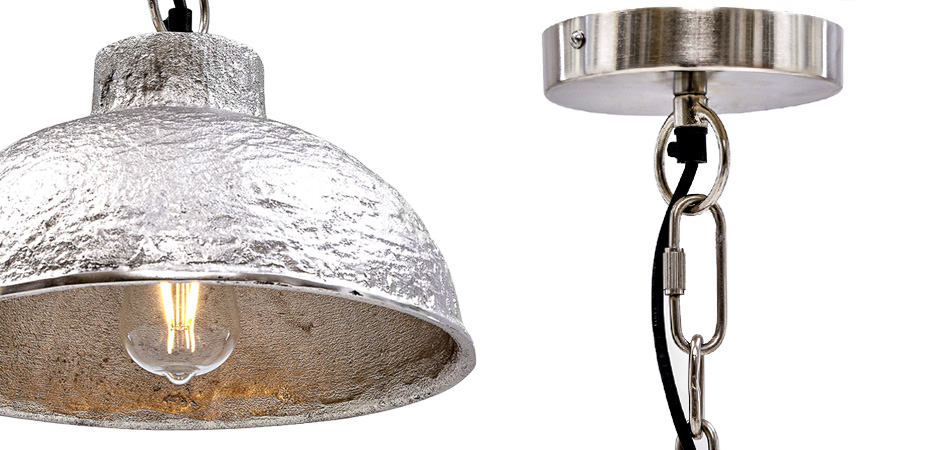 Подвесной светильник Rough Silver Pendant II Подвесной светильник Rough Silver Pendant II - Loft-Concept во Владивостоке