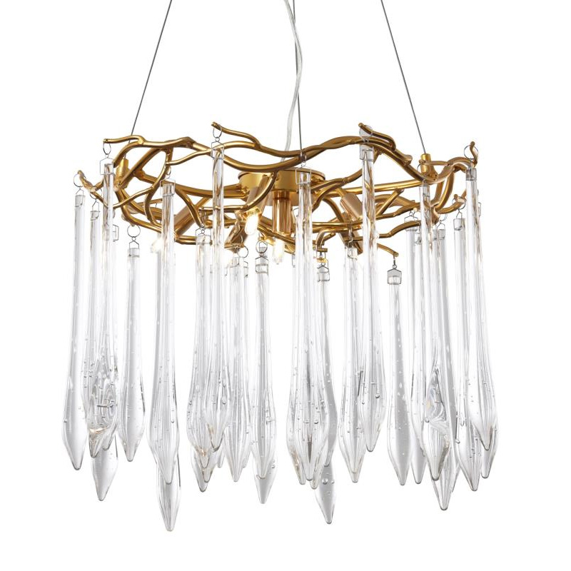 Люстра Crystal Rain Gold Золотой Люстра Crystal Rain Gold Золотой во Владивостоке | Loft Concept