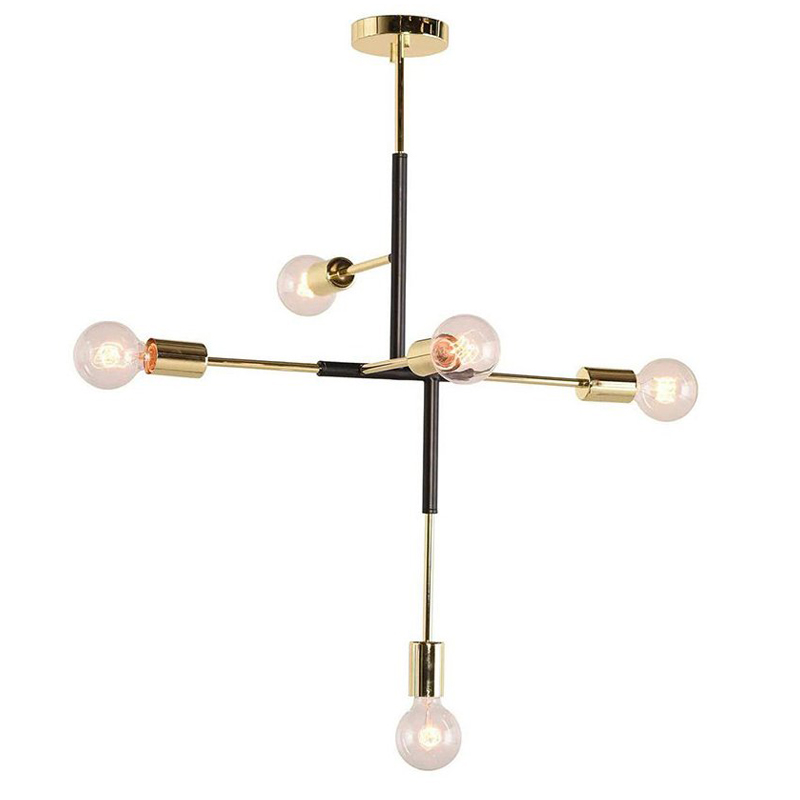 Люстра Atomium Chandelier black Золотой Черный Люстра Atomium Chandelier black Золотой Черный во Владивостоке | Loft Concept