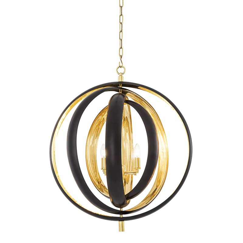 Люстра Eichholtz Chandelier Riley Черный Золотой Люстра Eichholtz Chandelier Riley Черный Золотой во Владивостоке | Loft Concept