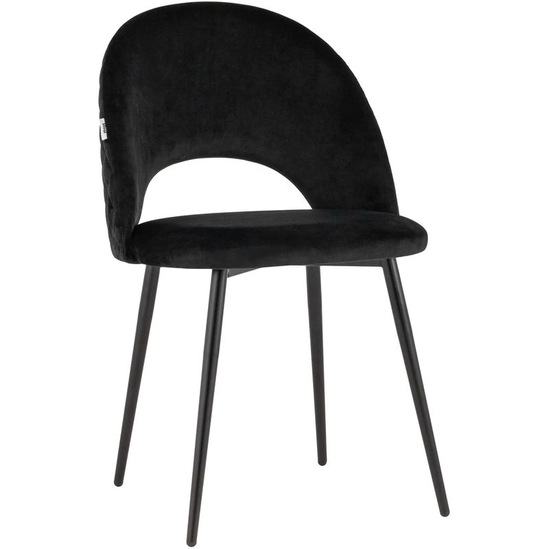 Стул CLIFF Chair Черный Велюр Черный Стул CLIFF Chair Черный Велюр Черный во Владивостоке | Loft Concept