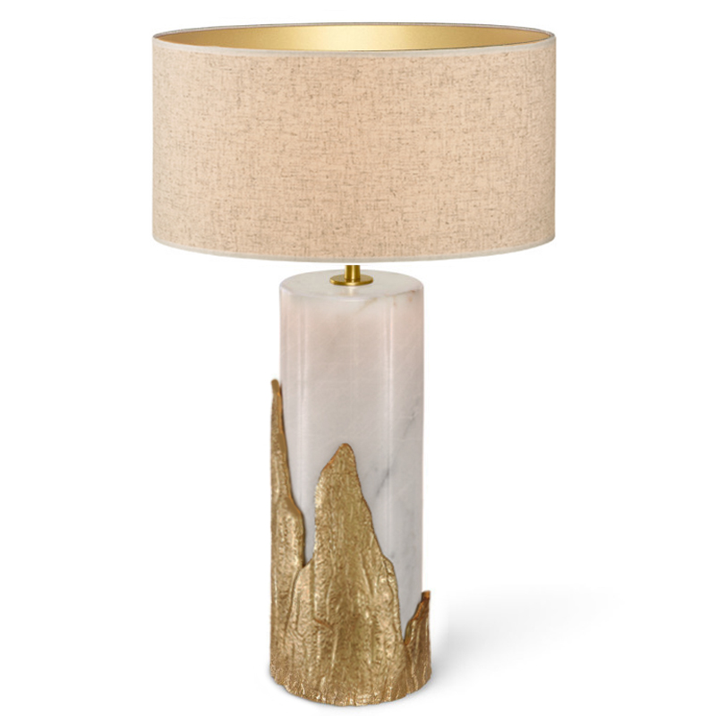 Настольная лампа Amber TABLE LAMP Ginger and Jagger Золотой Белый во Владивостоке | Loft Concept 