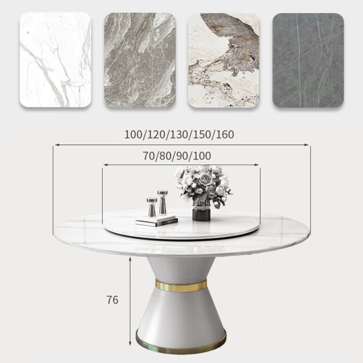 Стол обеденный круглый Magnolia - фото №2