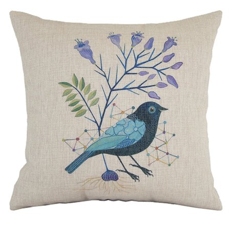 Подушка Birds Голубой во Владивостоке | Loft Concept 