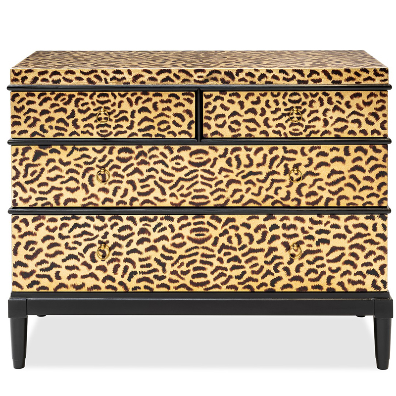 Комод DRESSER KRIZIA leopard Карамель Черный во Владивостоке | Loft Concept 