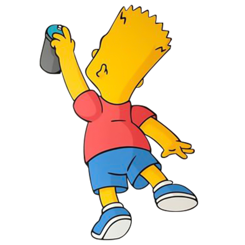 Арт-объект на стену Bart Simpson Мульти Желтый Синий Красный Арт-объект на стену Bart Simpson Мульти Желтый Синий Красный во Владивостоке | Loft Concept