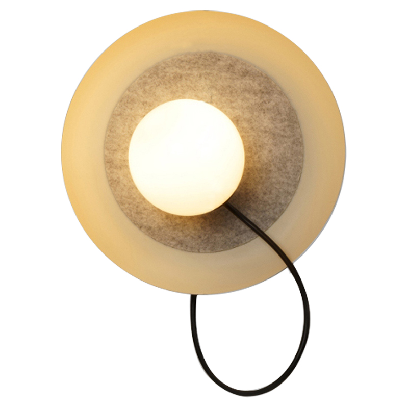Настенный светильник с магнитными плафоном MARGOTT WALL LAMP Белый Оранжевый Черный Настенный светильник с магнитными плафоном MARGOTT WALL LAMP Белый Оранжевый Черный во Владивостоке | Loft Concept