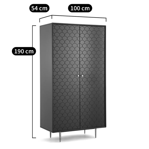 Шкаф двухдверный Scale Ornament Blue Wardrobe Шкаф двухдверный Scale Ornament Blue Wardrobe во Владивостоке