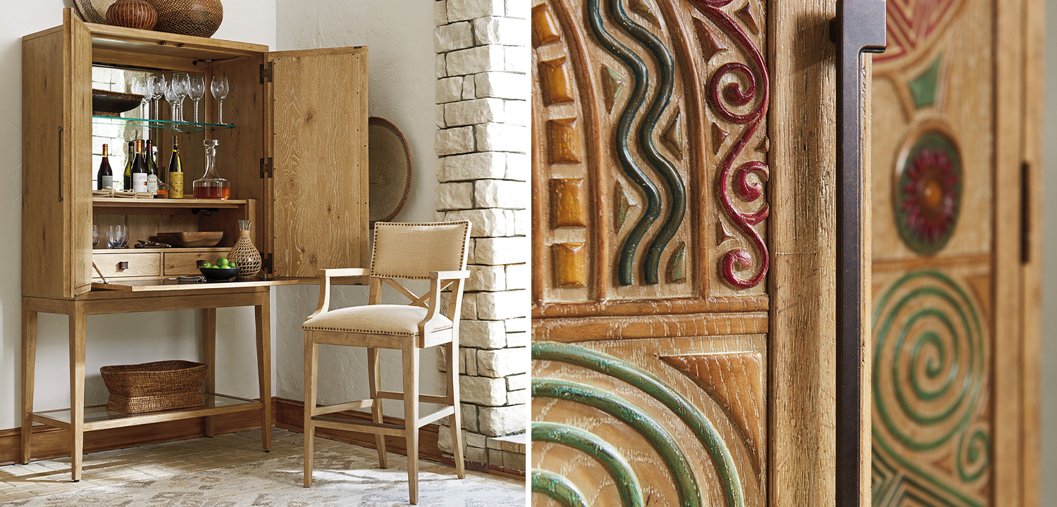 Шкаф CAMEROON BAR CABINET - фото