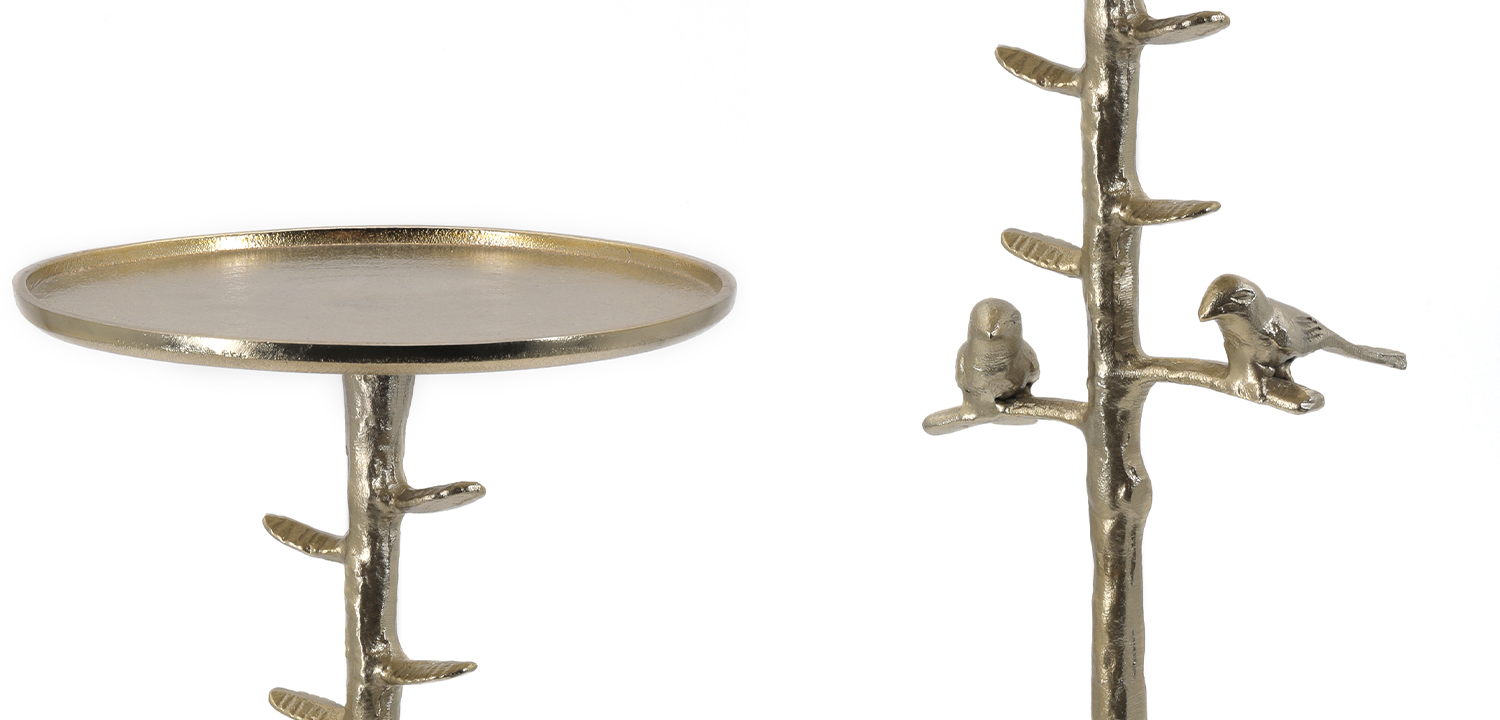 Приставной стол Piaf Gold Drinks Table - фото