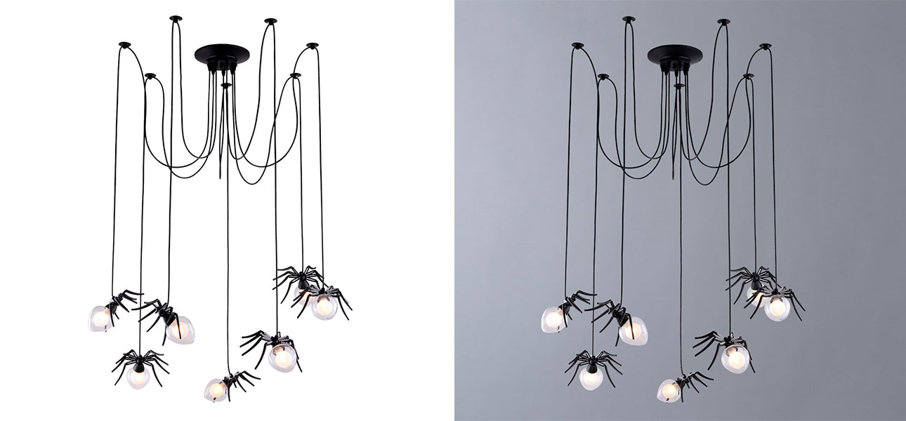Люстра черная Паук Spiders lamp 7 - фото