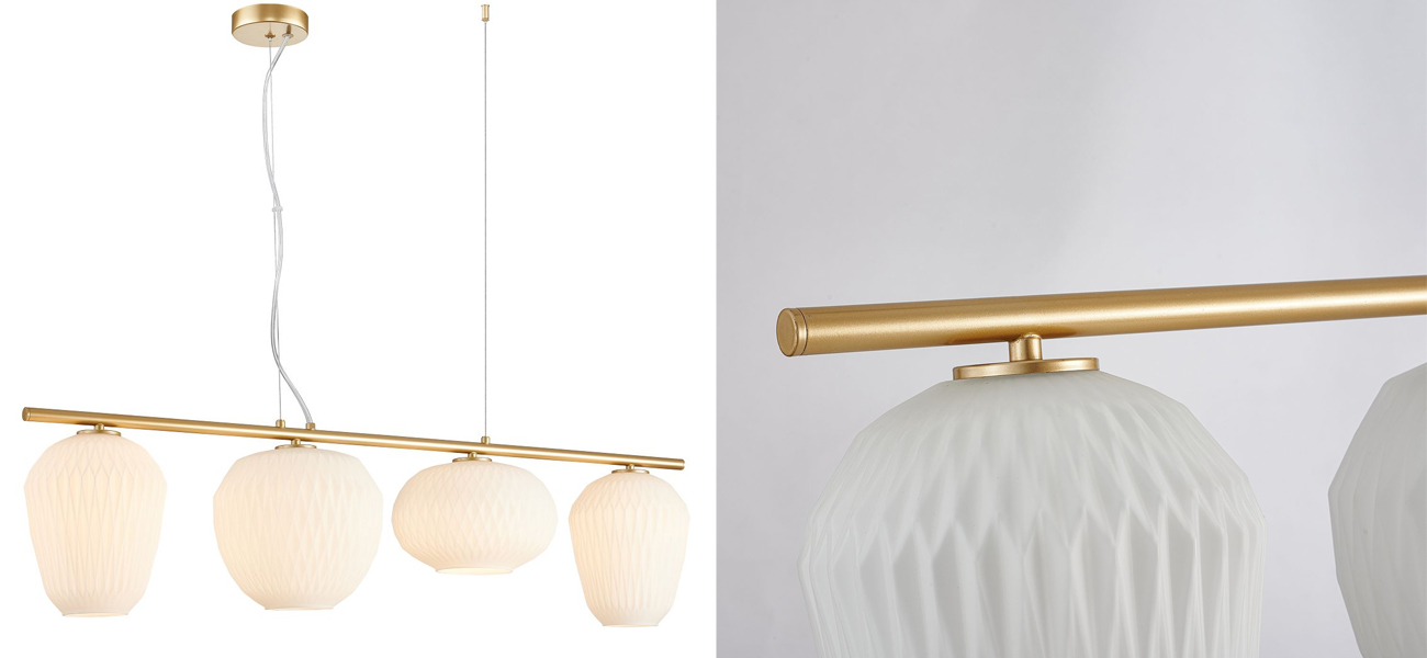 Люстра Foscarini c Белыми Плафонами - фото