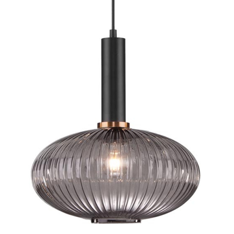 Светильник Ferm Living chinese lantern Gray II Серый (Gray) Черный во Владивостоке | Loft Concept 