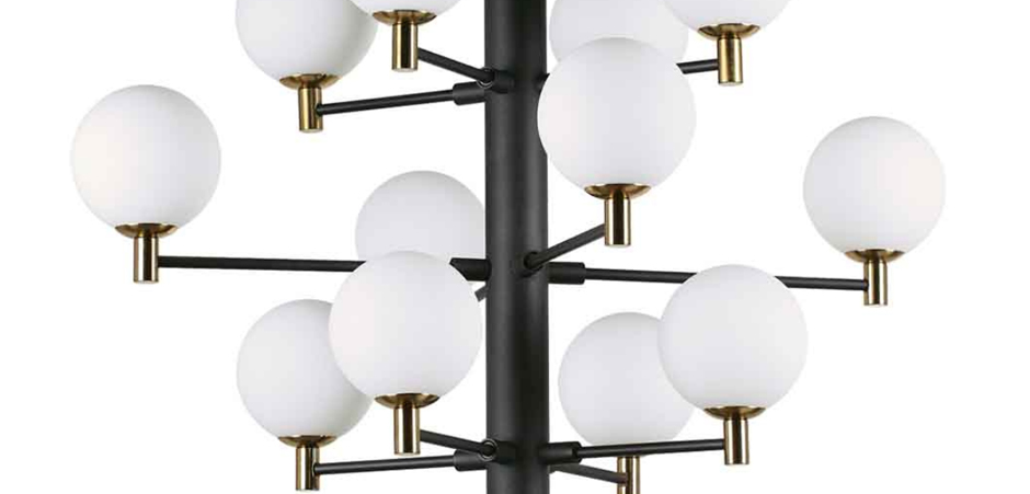 Люстра Italian Globe Abstraction Light White and Black 12 Люстра Italian Globe Abstraction Light White and Black 12 - Loft-Concept во Владивостоке