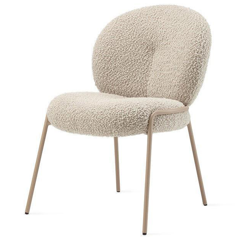 Стул Lyons Boucle Chair Бежевый Золотой во Владивостоке | Loft Concept 