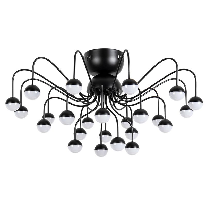 Потолочная люстра Vilelme Chandelier black Черный во Владивостоке | Loft Concept 