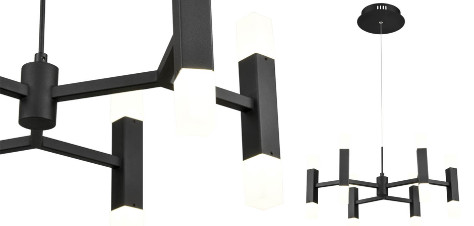 Люстра Rigor & Conciseness Lighting Angular Plafond Black Люстра Rigor & Conciseness Lighting Angular Plafond Black - Loft-Concept во Владивостоке