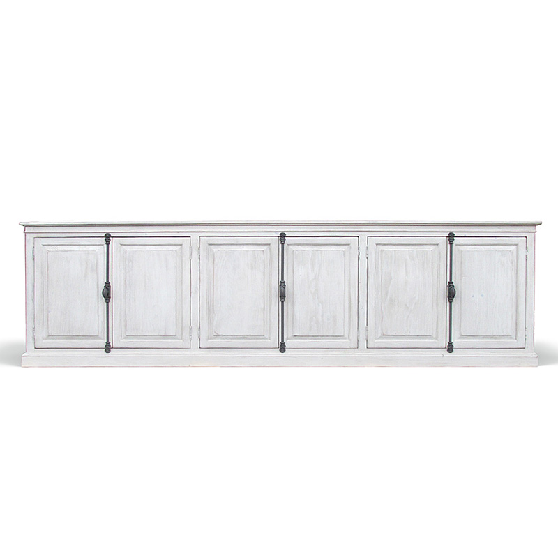 Комод длинный в стиле прованс Haldor Provence HARMONIE Glacier White Белый Белый Комод длинный в стиле прованс Haldor Provence HARMONIE Glacier White Белый Белый во Владивостоке | Loft Concept