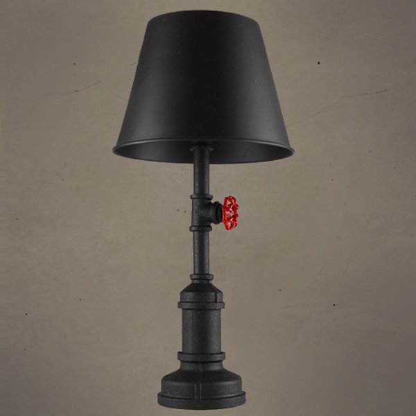 Настольная лампа Table Lamp Red Water Tap Cone Черный Настольная лампа Table Lamp Red Water Tap Cone Черный во Владивостоке | Loft Concept