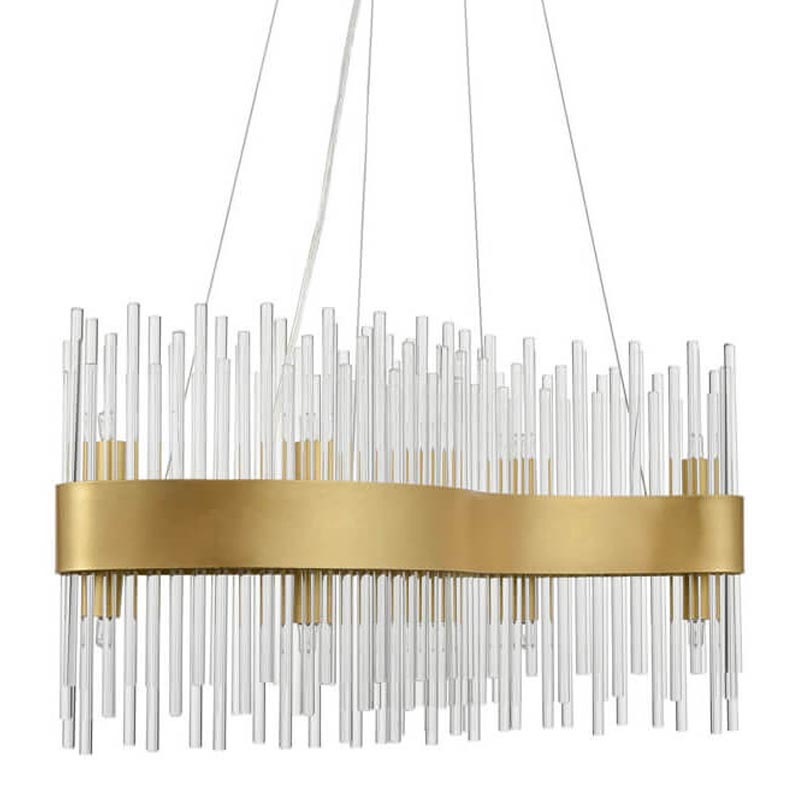 Люстра Nembus Chandelier 60 gold Прозрачный (Transparent) Золотой во Владивостоке | Loft Concept 